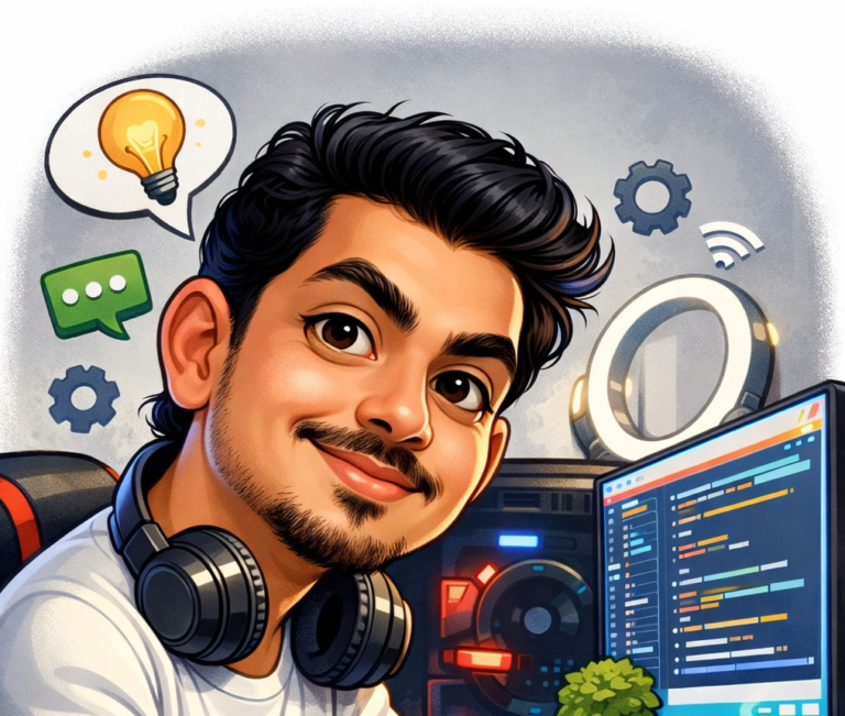 AI-Caricature-Mukesh-Narayan-Thakur-AI-Tech-Coaching